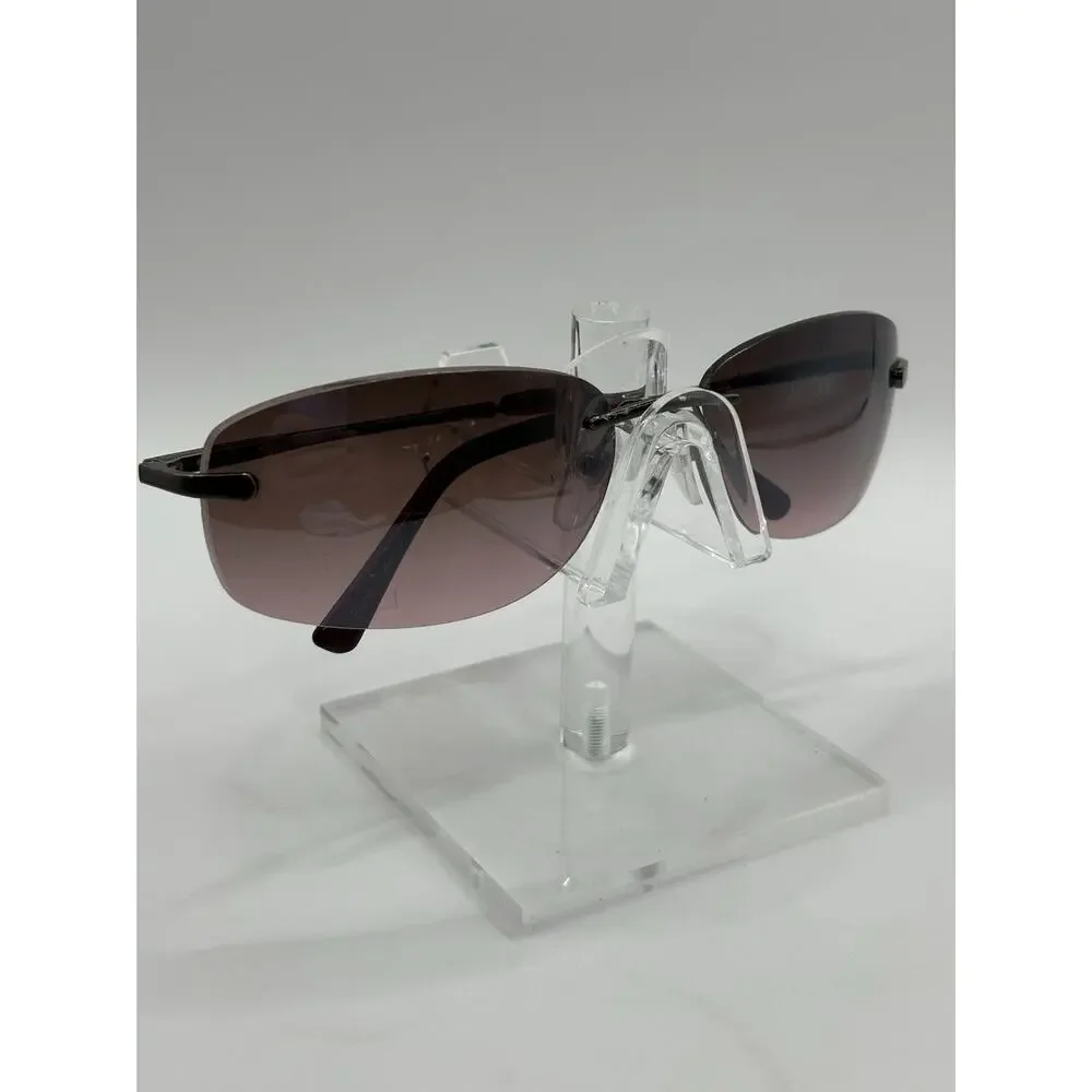 Panama Jack Rimless Sunglasses Brown Gradient Rectangular Unisex PJ659 59